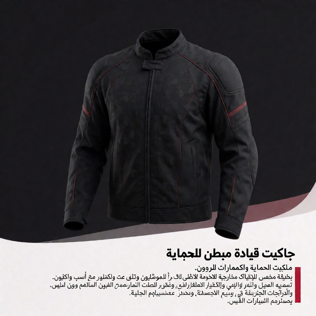 جاكيت قيادة مبطن للحماية