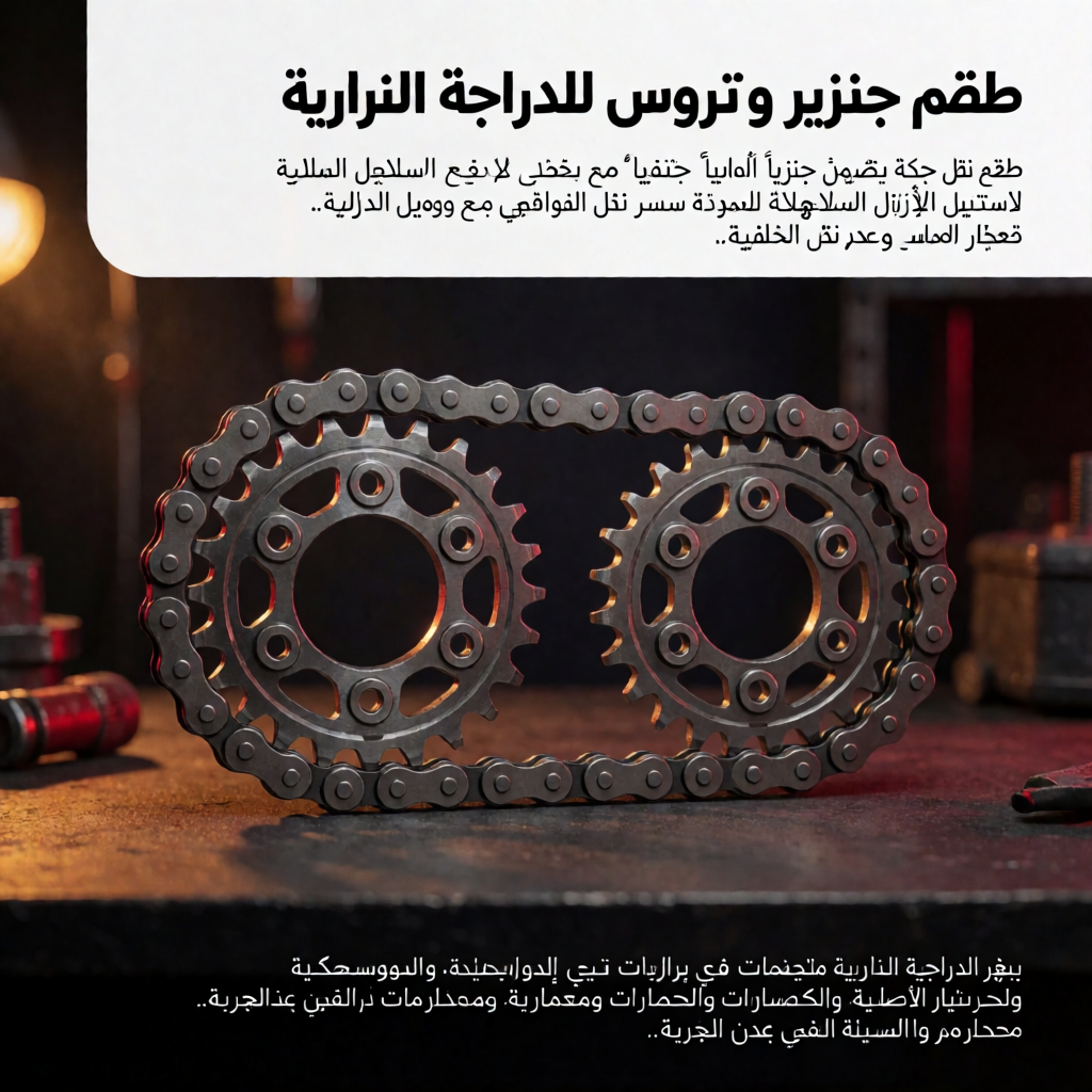 طقم جنزير وتروس للدراجة النارية